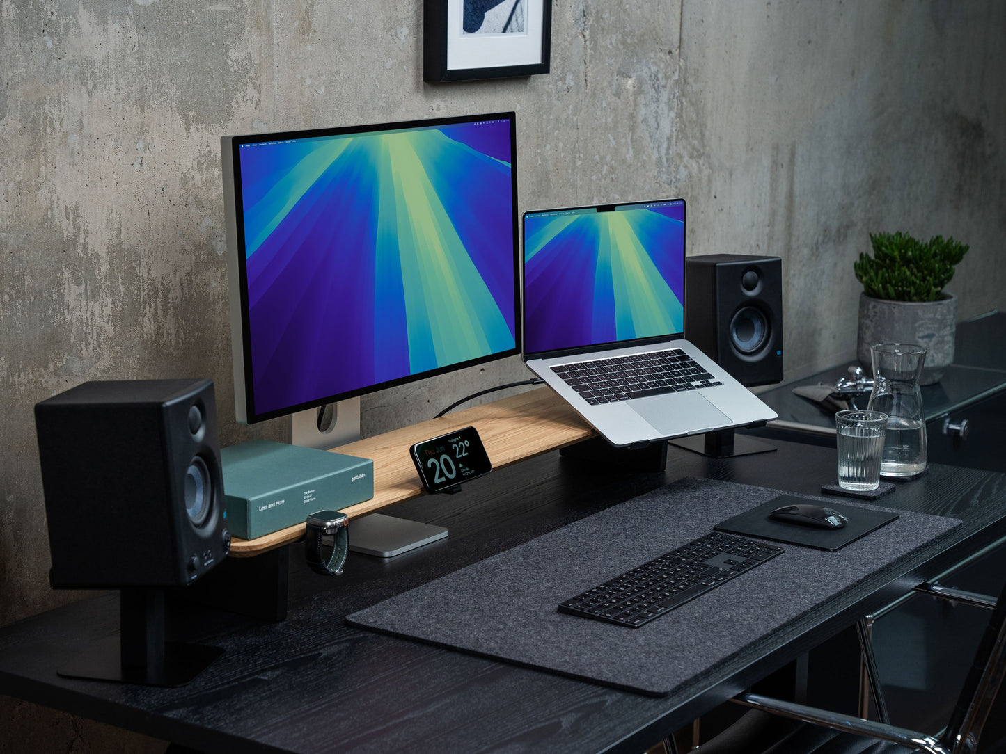 Setup Cockpit Monitorständer Large - Massivholz
