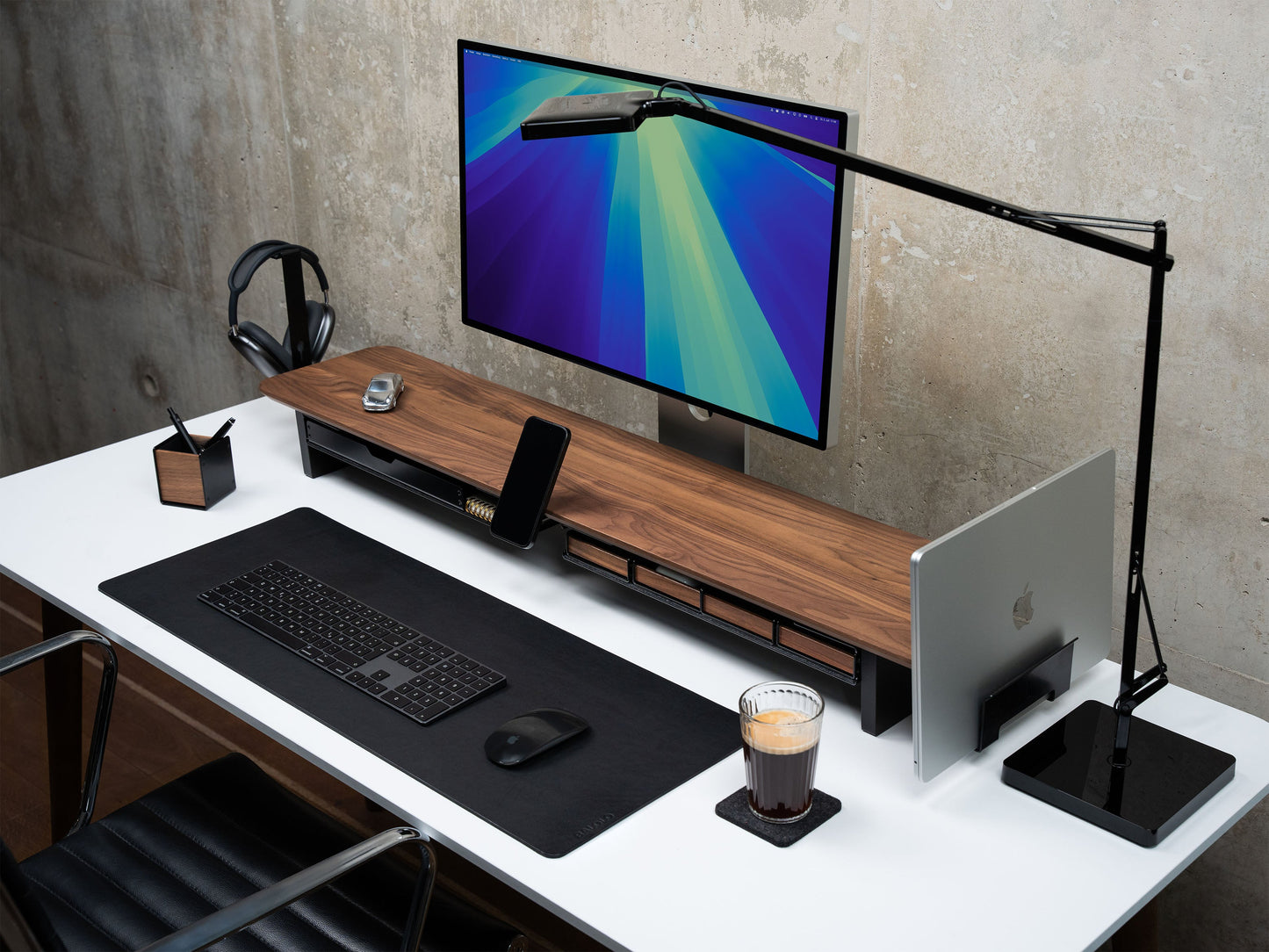 Setup Cockpit Monitorständer Large - Massivholz